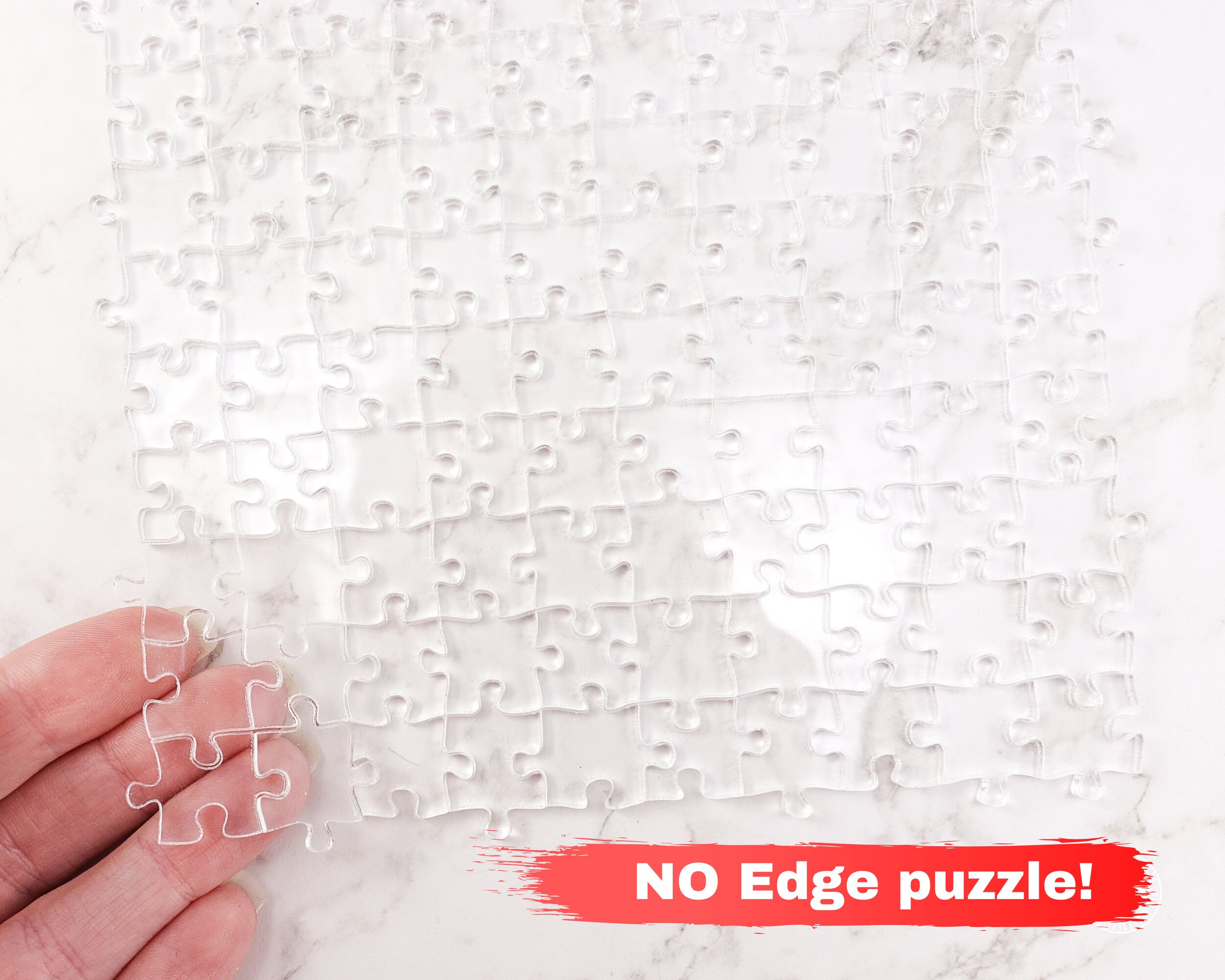 NO Edge Impossible Clear Puzzle, Impossible Acrylic Jigsaw Puzzles for  Adults 