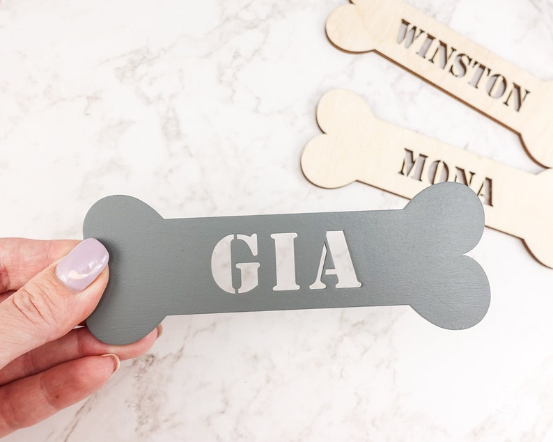 Personalized Dog Name Sign Wood Dog Name Plate Dog Name Etsy