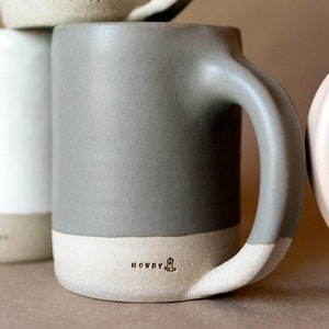 Handmade Stamped Ceramic Mug, Custom Coffee Cup, Wedding Gift