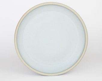 Handmade Light Blue Dinner Plate, Blue Entree Plate, Ceramic Dinner Plate, Light Blue Pottery Dinner Plate, Modern Tableware, Handmade Plate