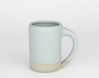 Handmade Ceramic Mug, Light Blue Mug, Blue Pottery Mug, Light Blue Handmade Mug, Modern Ceramic Mug, Minimal Mug, Light Blue Coffee Mug