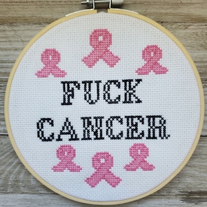 F**k Cancer Quote, Chemo Fight Support, Cancer Survivor Gift