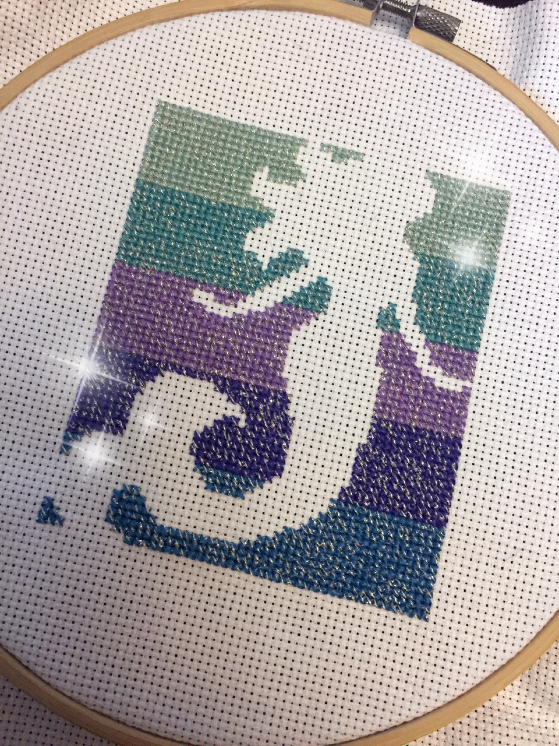 Mermaid Silhouette Cross Stitch Pattern PDF - Instant Download - Etsy