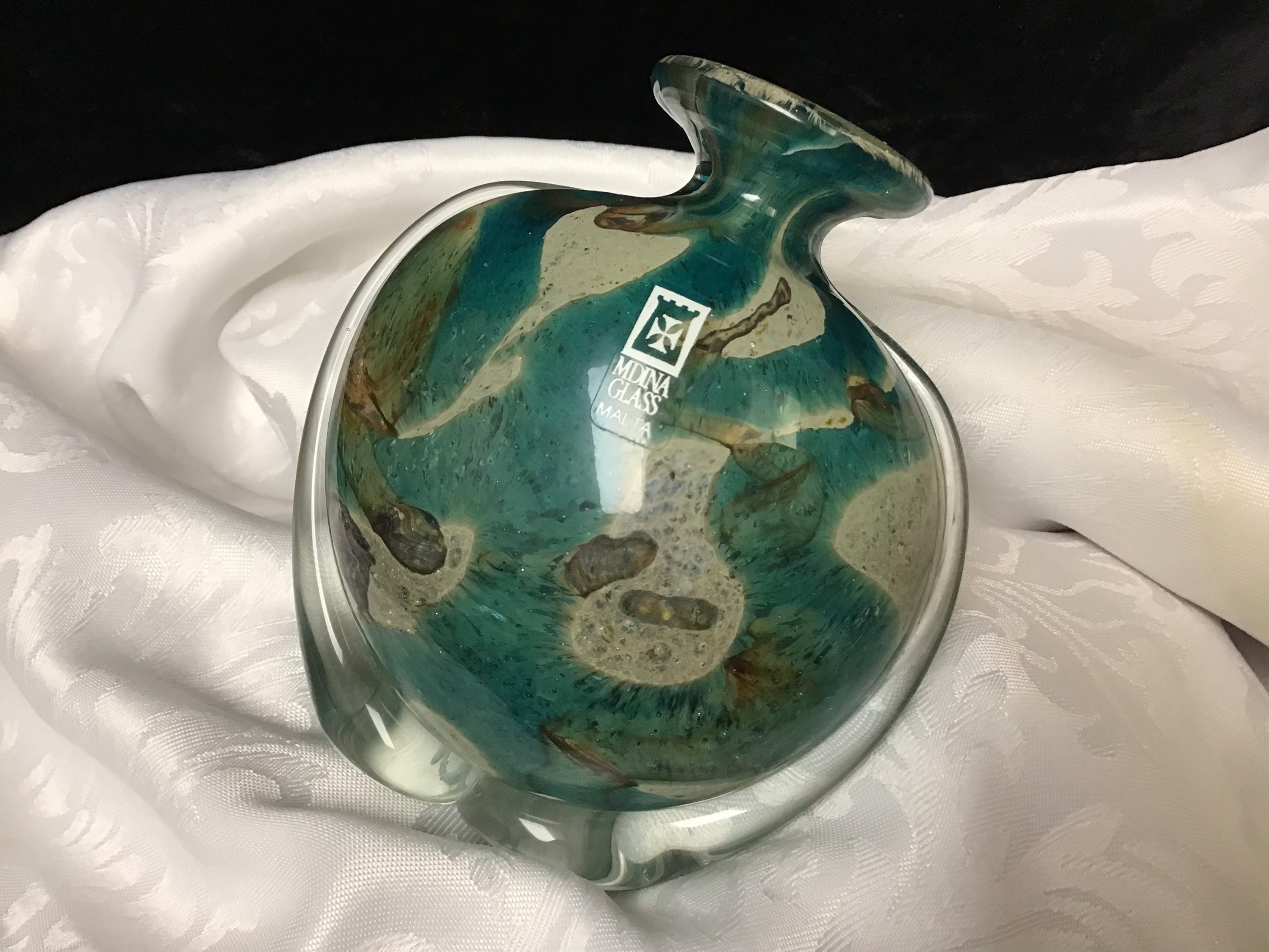 Art Glass Vase Mdina Malta - Etsy