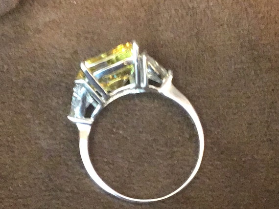 Stunning canary statement ring - image 3