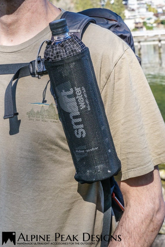 Water Bottle Holder for Backpacking Camping and Hiking 210D HDPE Gridstop Etsy Canada