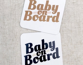 Baby On Board Car Magnet, Bumper Sticker, Baby Decal, Baby on Board Magnet, Car Magnet, Modern Baby On Board, Baby On Board, Magnetic Decal