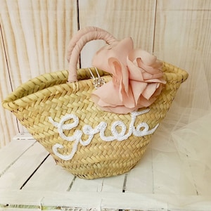 Borsa del monogramma paglia Etsy Italia