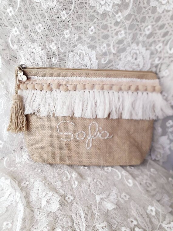 Pochette Personalizzata borsa nome da damigella d'onore | Etsy Italia