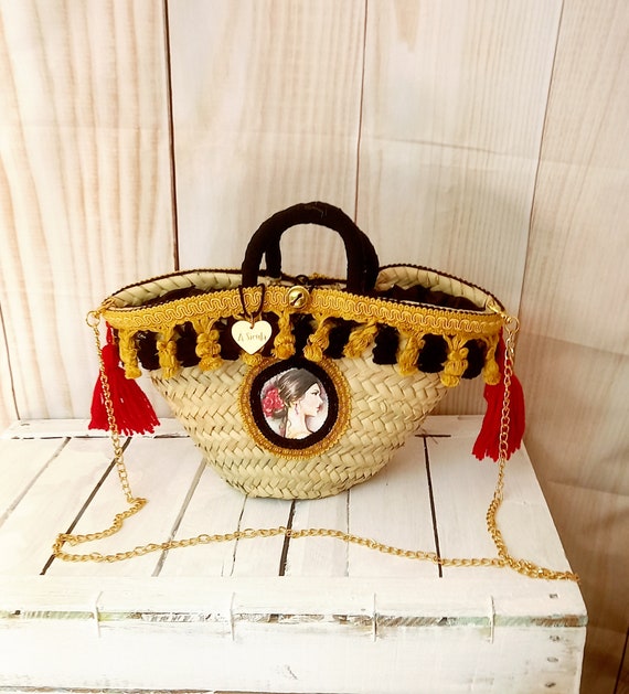 Borsa paglia tracolla outlet