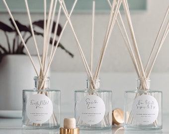 Reed Diffuser Flameless Fragrance Home Fragrance Wood Reeds Flameless Candle Room Diffuser Phthalate Free