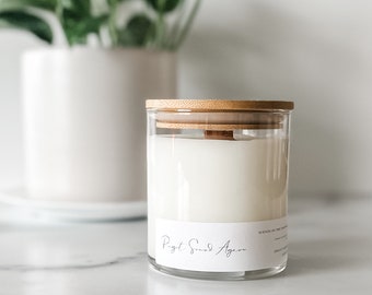 Sea Salt Candle Agave Jar Candle Sea Salt and Agave Container Candle Farmhouse Home Fragrance Cottage Wood Wick Candle
