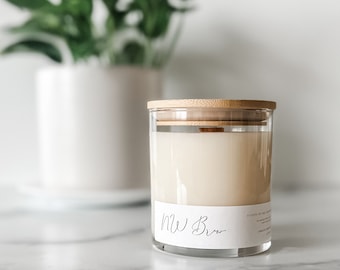 Coffee Candle Fresh Coffee Jar Candle Cold Brew Container Candle Long Lasting Home Fragrance Phthalate Free Wood Wick Candle
