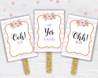 Yes No Paddles Diy Etsy