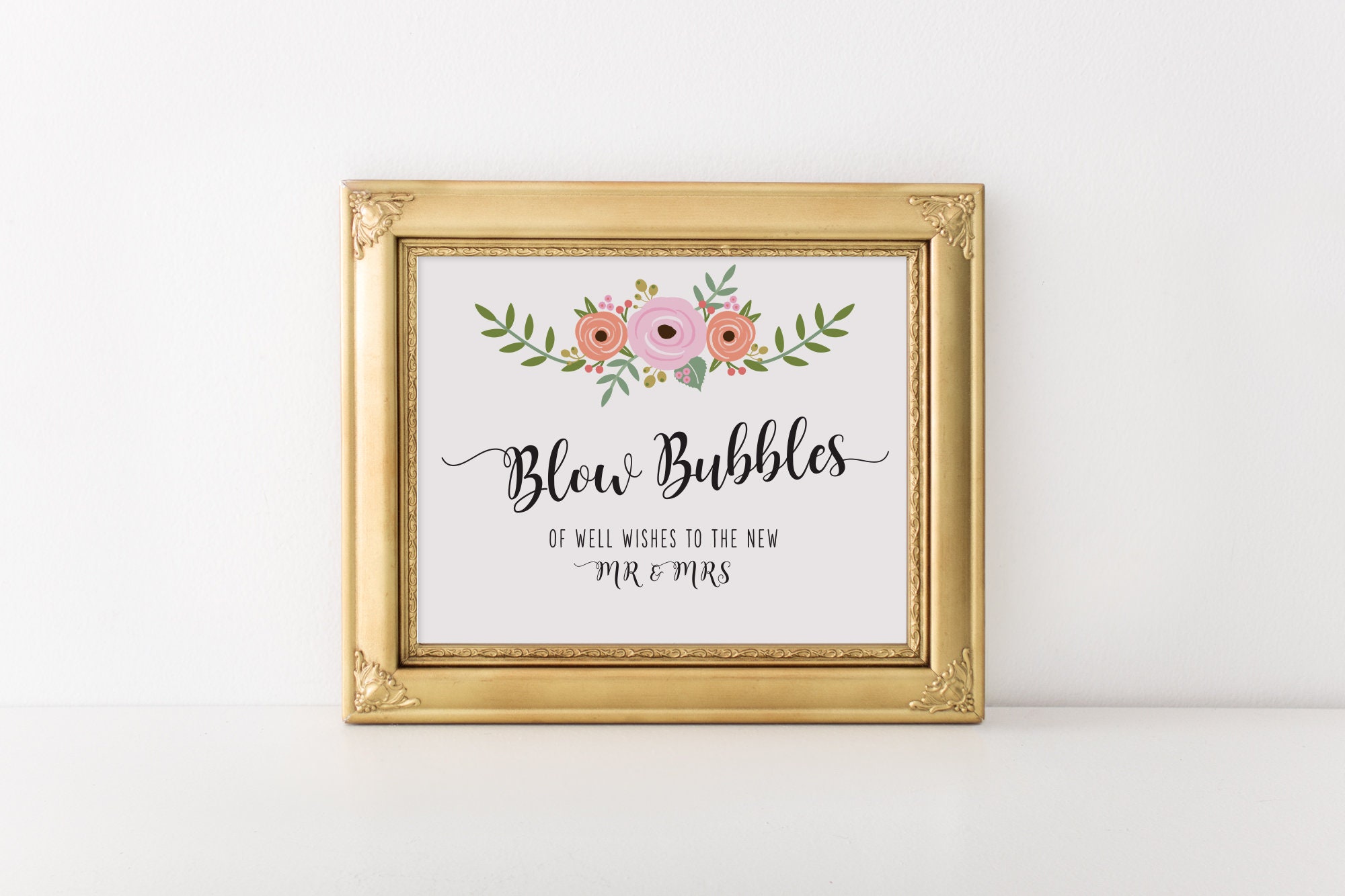 Printable Blow Bubbles Sign Bubbles Wedding Sign Bubble | Etsy