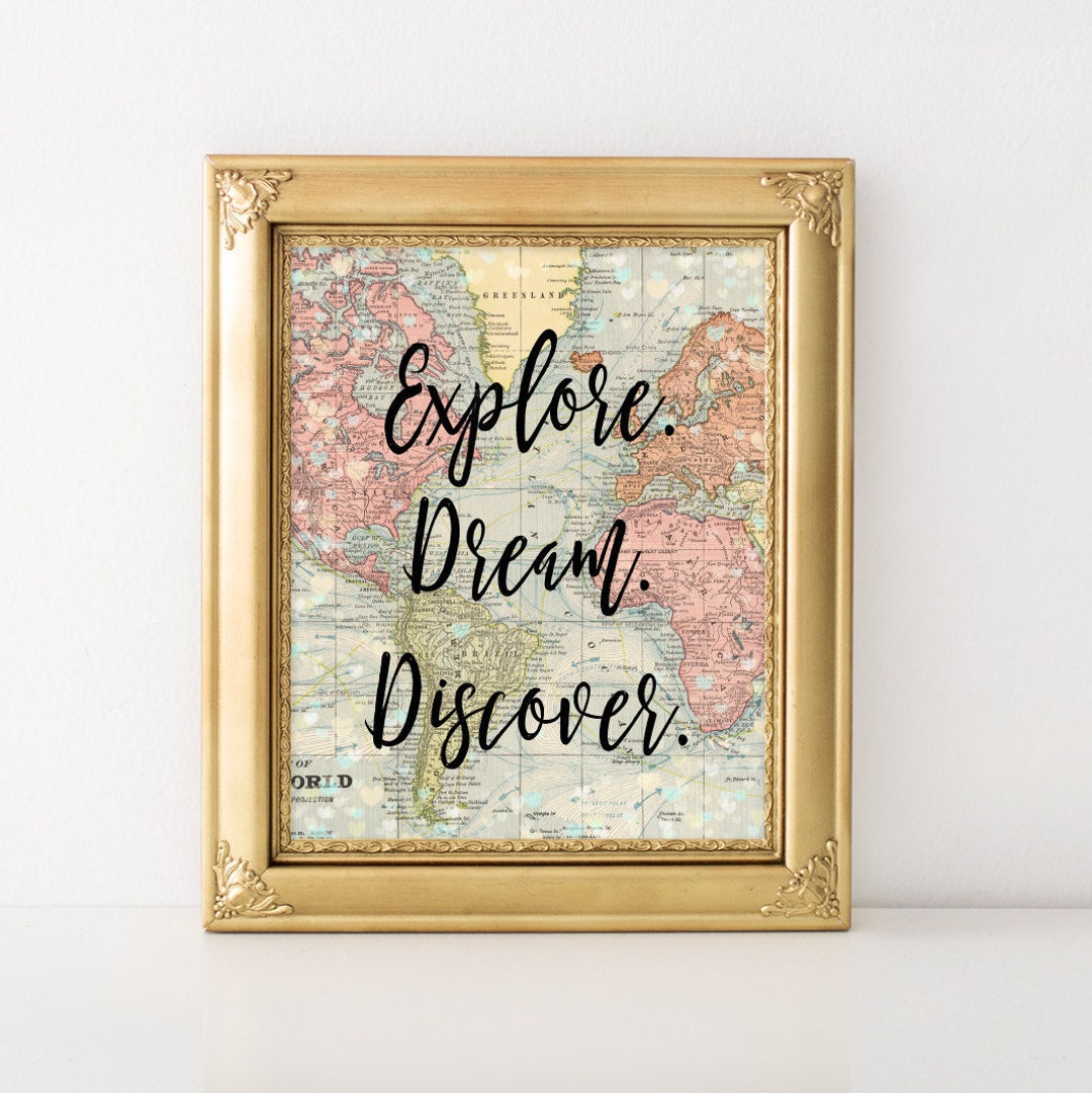Printable Explore Dream Discover, Explore Dream Discover Poster ...