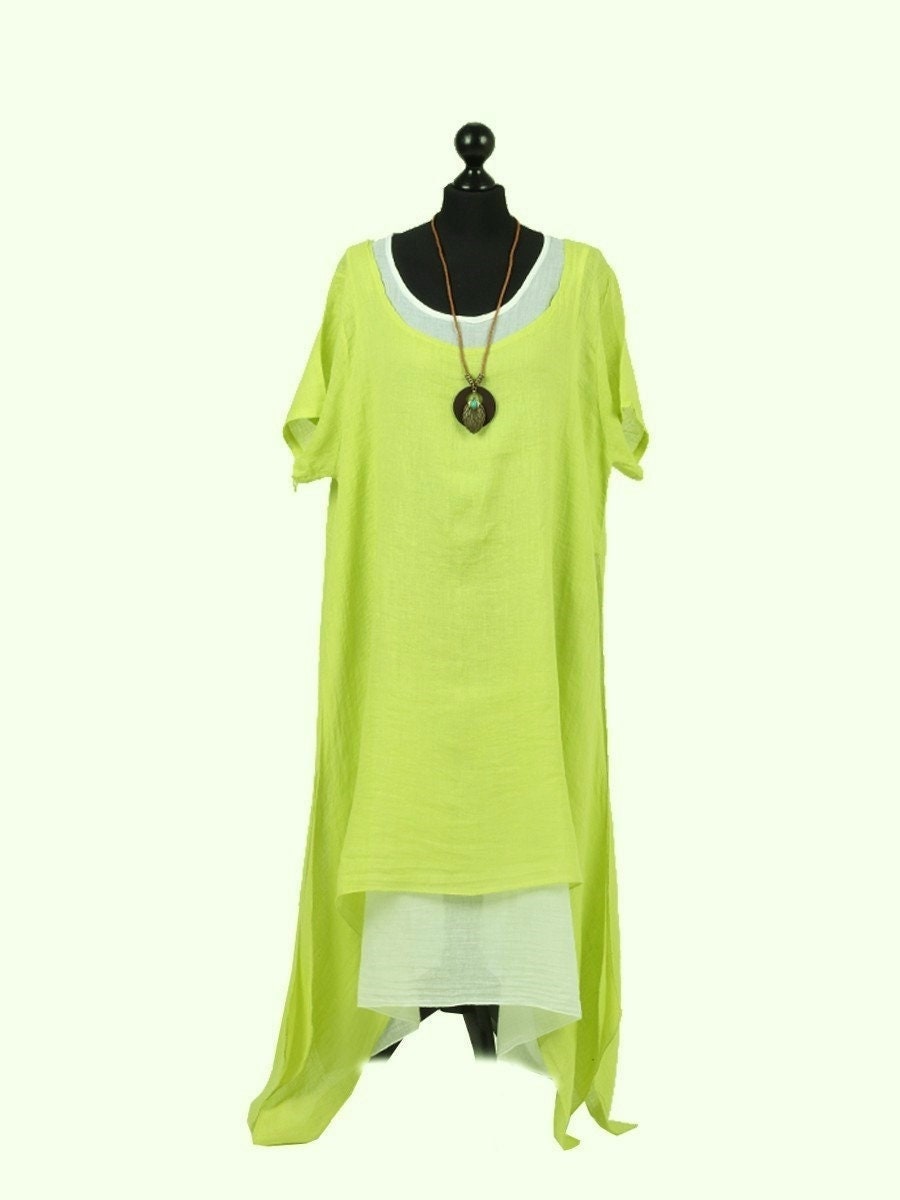White linen dress size cheap 16