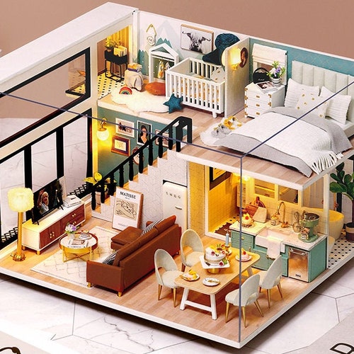 Rose Garden 124 DIY Miniature Dollhouse Craft Kit Etsy