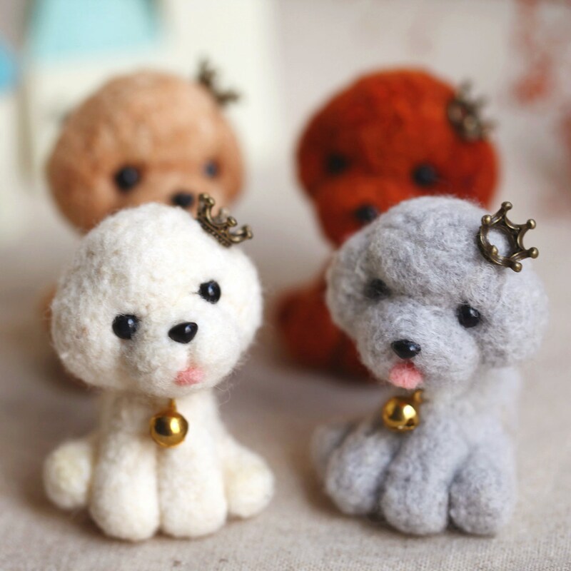 Needle Felted Felting Project Animals Brown Bear Cute Craft
