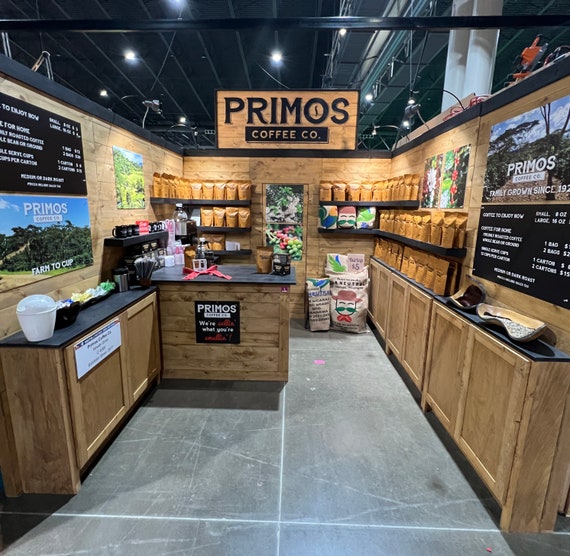 Custom Wood Trade Show Booth | Biophilic Design Expo Display | Sustainable Retail Stand for Organic Brands | Rustic Modern Pop Up Shop Kit