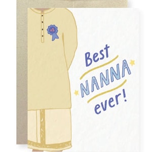 La mejor abuela de la historia: tarjeta del Día del Padre indio, Pyarful, indio, pakistaní, Desi, sur de Asia, padre indio, sur de la India, abuelo, Nanna,