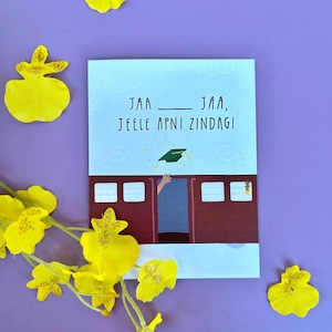 DDLJ Grad - Indiase kaart, gefeliciteerd, Zuid-Aziatisch, Pyarful, Desi, afstuderen