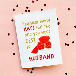 Vous portez de nombreux chapeaux - carte indienne, mariage indien, Desi, sud-asiatique, carte VDay indienne, pakistanaise, hindi
