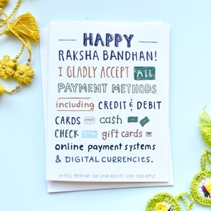 Betaalmethoden: Brother, Indian Card, Pyarful, Desi, Zuid-Aziatisch, Rakhi Card, Raksha Bandhan