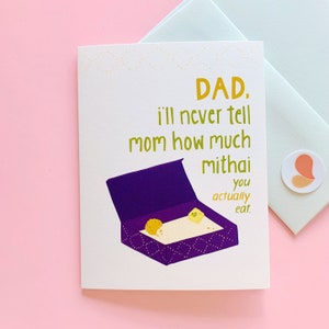 Our little secret - Indian Father&#39;s Day Card, Pyarful,Indian, Pakistani, Desi, South Asian, Dost, Indian Dad, Greeting Card