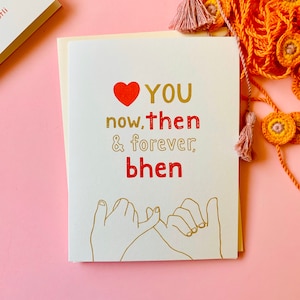 Forever Bhen - Bhen, Didi, Hermana, Hermano, Tarjeta India, Pyarful, Desi, Sur Asiático, Raksha Bandhan, Tarjetas Rakhi, Rakhi