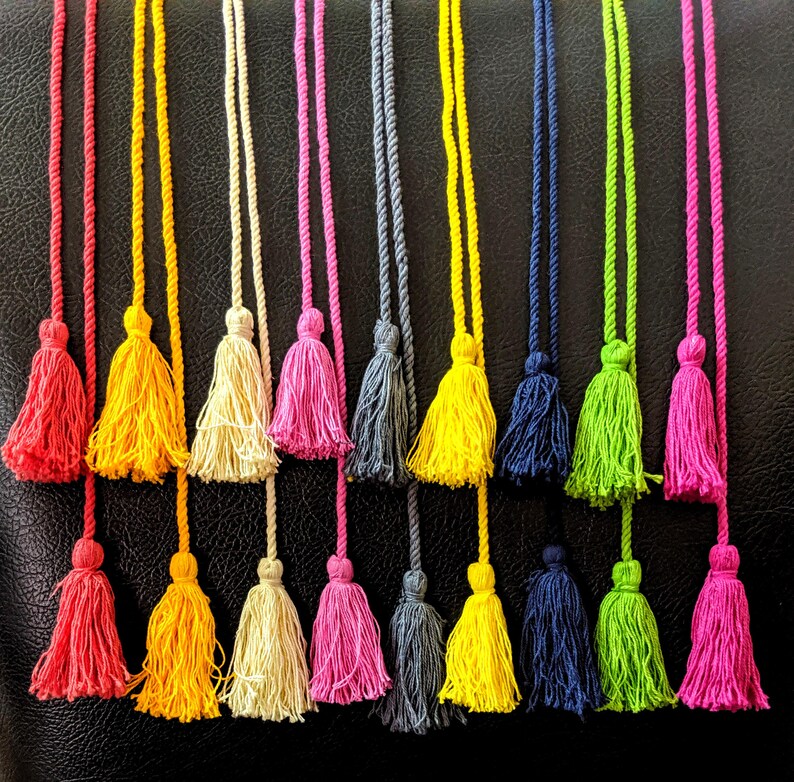 Twisted Cord Tassel Twisted Rope Belt Tassels 1.50 meter Etsy