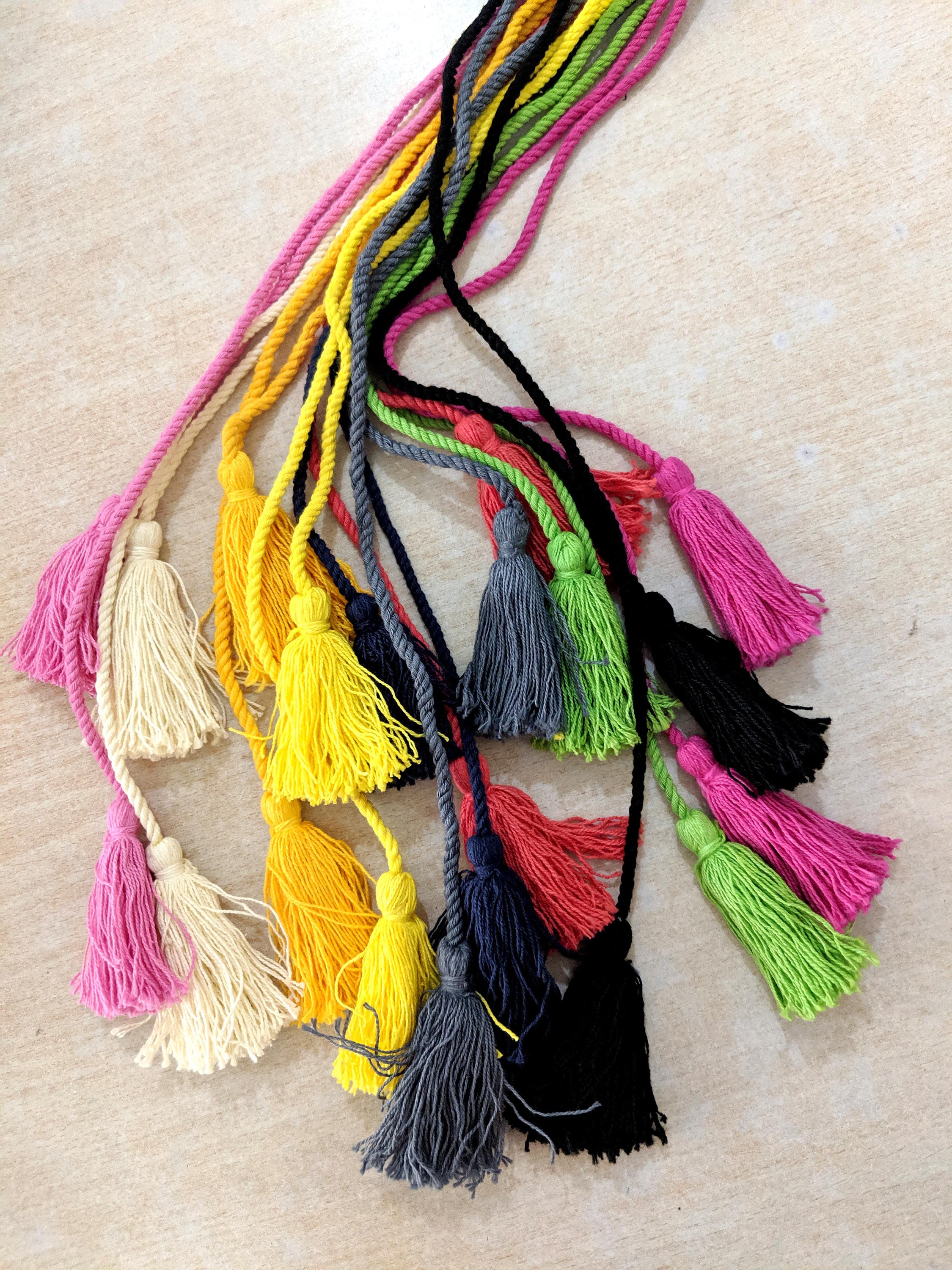 Twisted Cord Tassel Twisted Rope Belt Tassels 1.50 meter Etsy