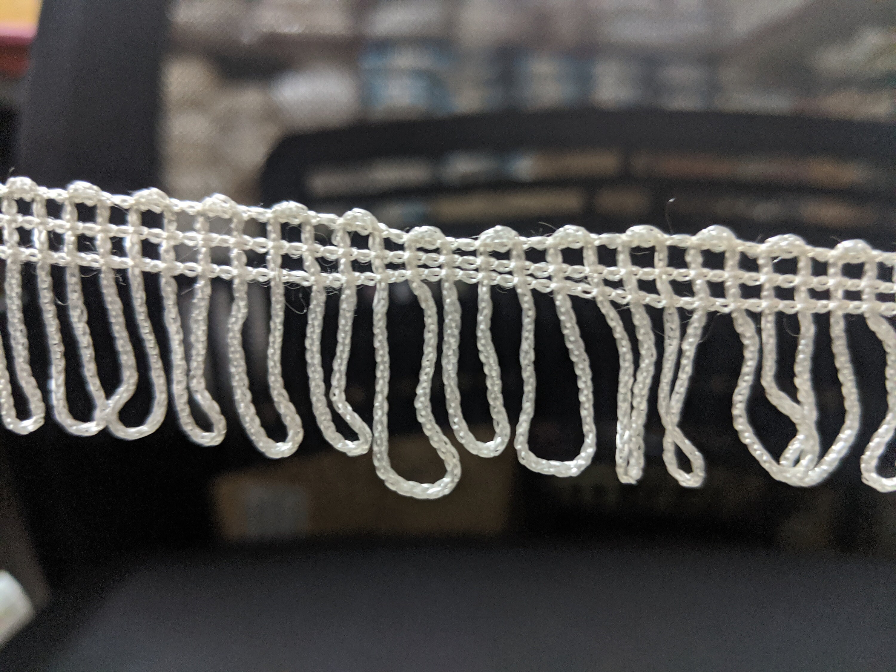 1 inch Silk Fringe Trim 10yd Braided Loop Trimming Ivory Etsy