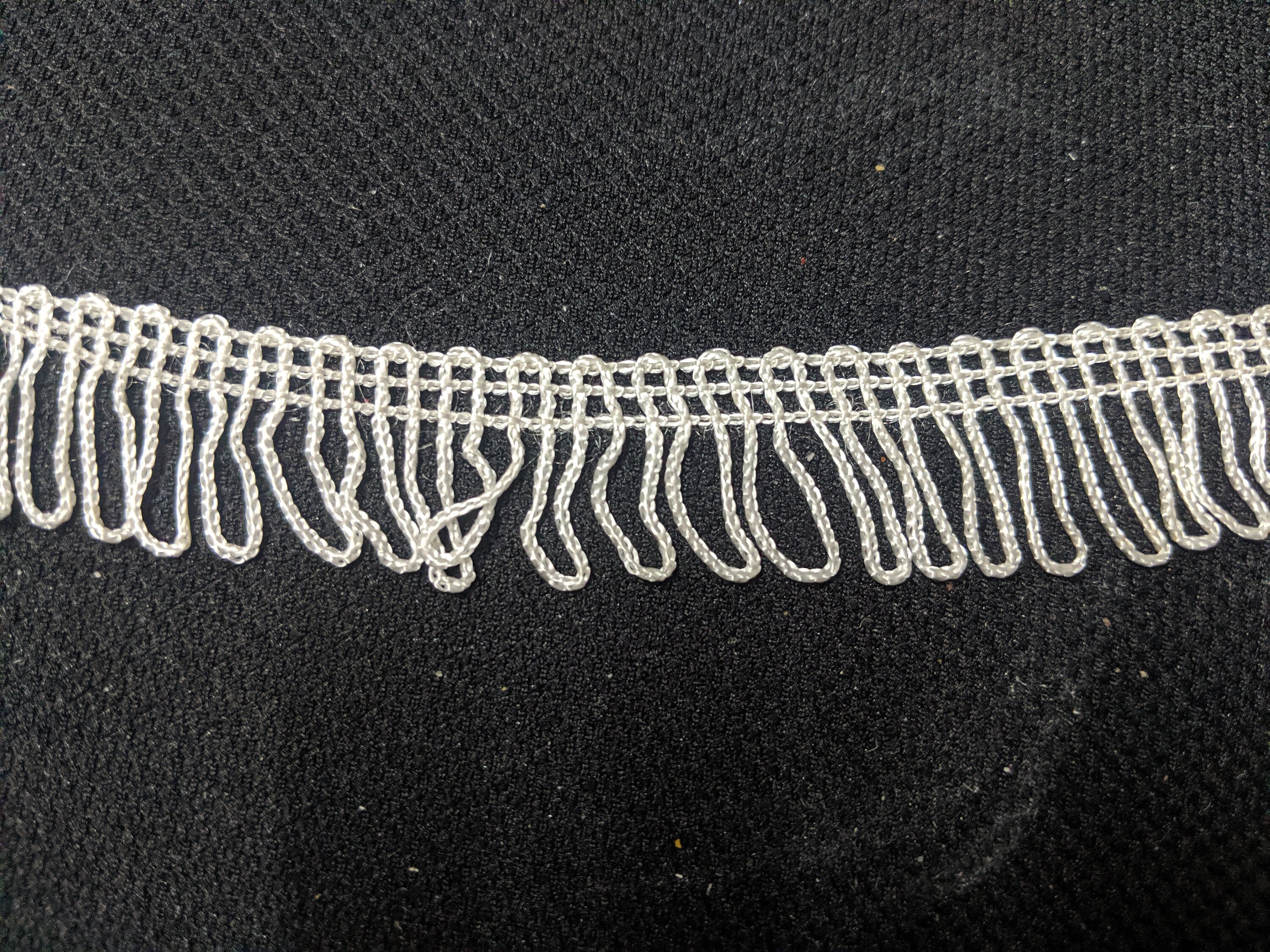 1 inch Silk Fringe Trim 10yd Braided Loop Trimming Ivory Etsy