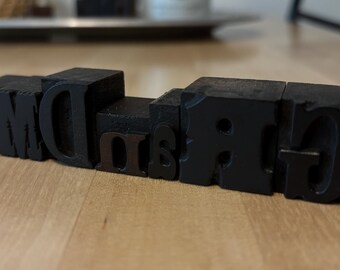 Vintage Wood Type Decor: ‘Grandma’
