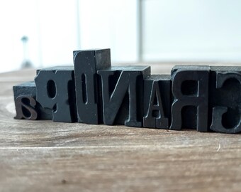 Vintage Wood Type Decor: ‘Grandpa’