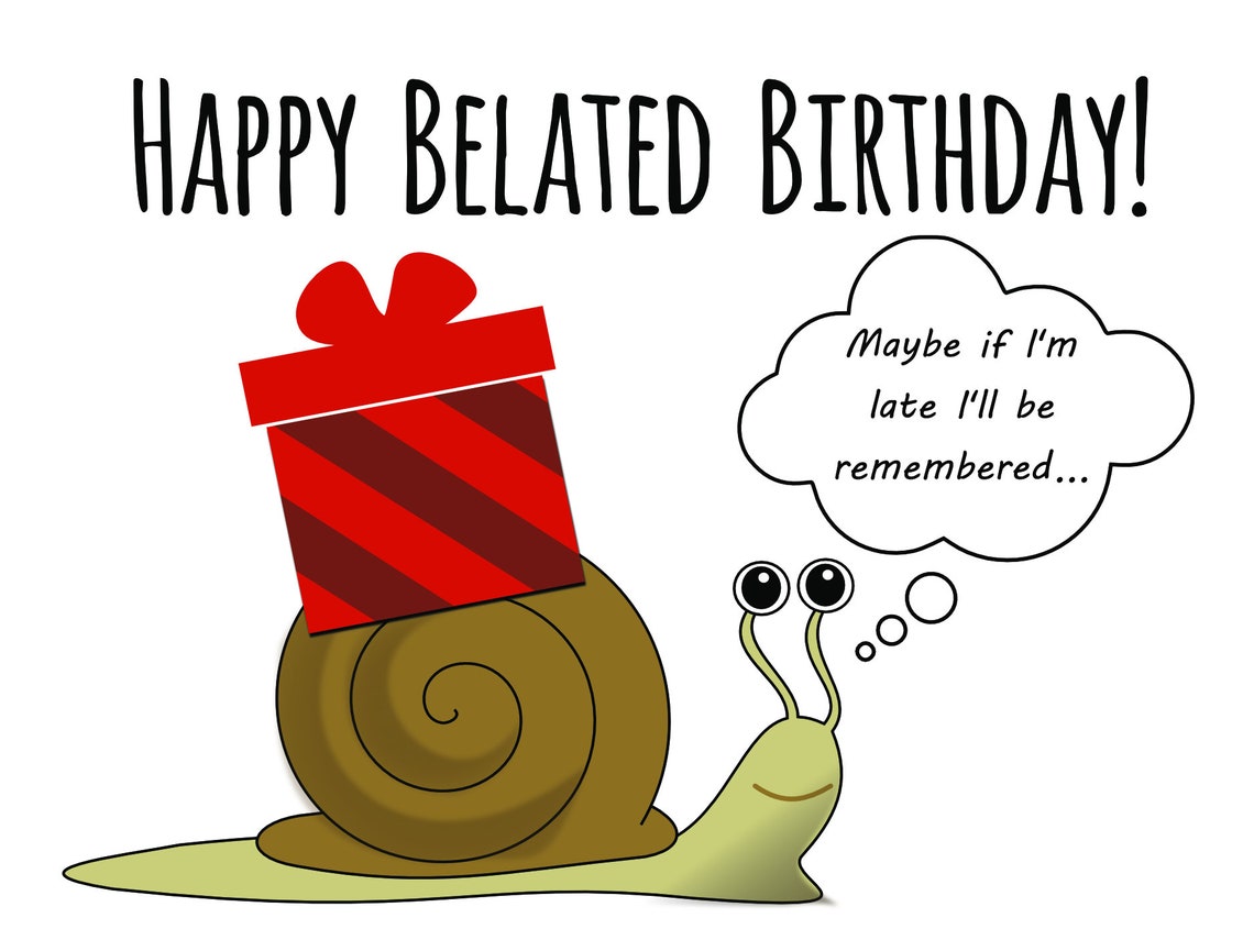 Free Printable Belated Birthday Cards Printable Templates