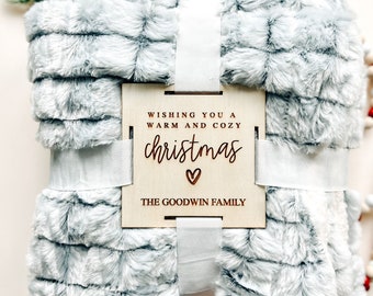 Christmas Gift, Christmas, Personalized Christmas, Christmas Blanket Tag, Blanket Tag