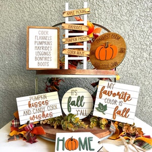 Fall Tier Tray, Fall Decor, Fall Signs, Tier Tray Decor,