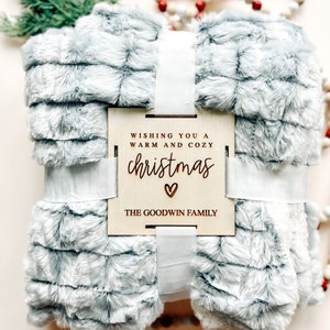 Christmas Gift, Christmas, Personalized Christmas, Christmas Blanket Tag, Blanket Tag
