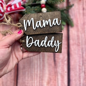 Wooden Name Tag, Christmas Stocking Tags, Personalized Stocking Name Tags, Wedding Name Tags, Custom Stocking Name Tag