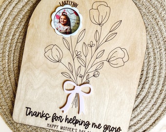 Mothers Day, Mothers Day Gift for Her, Flowers for Grandma, Grandma Gifts, Mom Gifts, Mother’s Day Handprint, Mothers Day for Mom