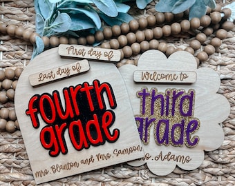 Teacher Sign, Classroom Sign, Classroom Decor, Teacher Prop, Back To School Sign, Interchangeable Back to School Sign, First Day School Sign
