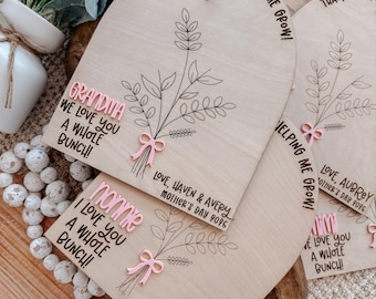 Mothers Day, Mothers Day Gift for Her, Flowers for Grandma, Grandma Gifts, Mom Gifts, Mother’s Day Handprint, Mothers Day for Mom