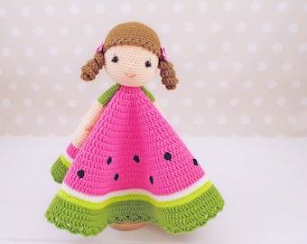 Lovey Doll Crochet Pattern, Lovey Blanket PDF Crochet Pattern, Security Blanket, Doll Lovey Toy, Girl Lovey, Easy Crochet Blanket
