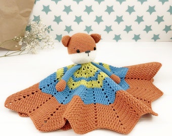 Arvi the Fox Lovey Pattern, Security Blanket, Baby Lovey Crochet Pattern, PDF Crochet Pattern Fox Blanket Baby Lovey Toy Crochet Nursery Toy