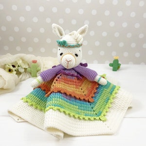 Llama Lovey Crochet Pattern, Llama Crochet PDF, Amigurumi Llama Pattern, Crochet Lovey, Security Blanket Pattern, Crochet Newborn Pattern