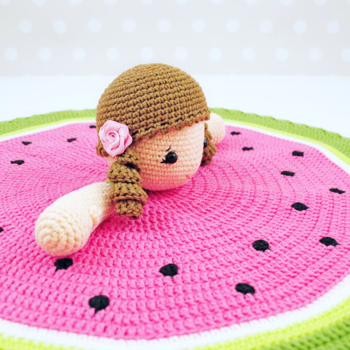 Lovey Doll Crochet Pattern Lovey Blanket PDF Crochet Pattern Etsy