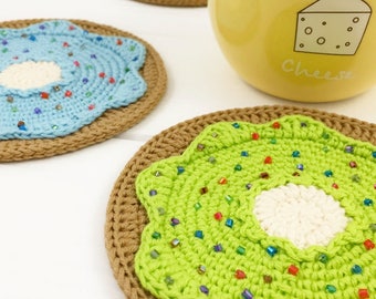 Donut Coaster Crochet Pattern, Doily PDF Pattern, Easy Crochet Pattern, Donut Coaster Pattern, Beginners Crochet PDF, Doily Crochet Pattern