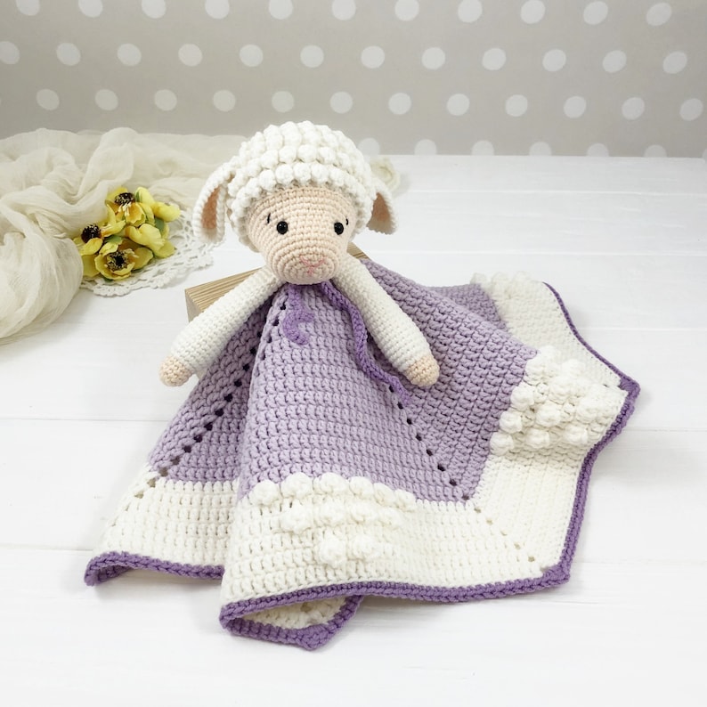 Crochet Baby Blanket Turtle Lovey Blanket Crochet Toy